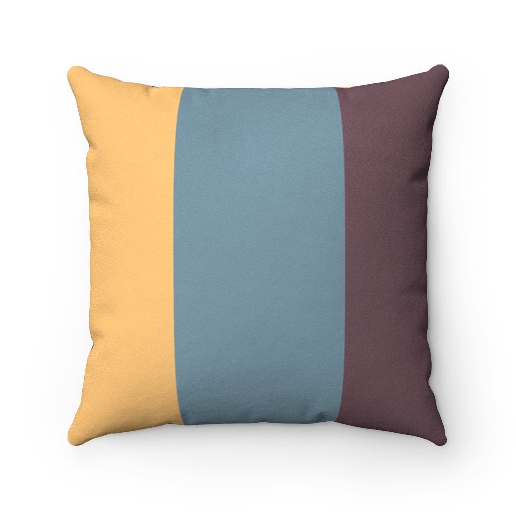 Almohada de bloque de color cubierta de cojín de almohada | Etsy