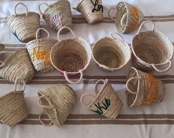 Personalized straw moroccan basket,bridal shower bags,custom beach bag,straw tote,Gifts for Bridesmaids, Bachelorette Party, Wedding Parties