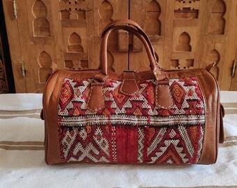 Kilim Tote Bag woman bags Vintage Moroccan Kilim Bag