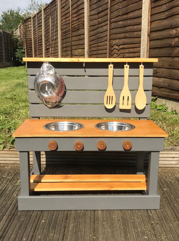 wooden outdoor play kitchen