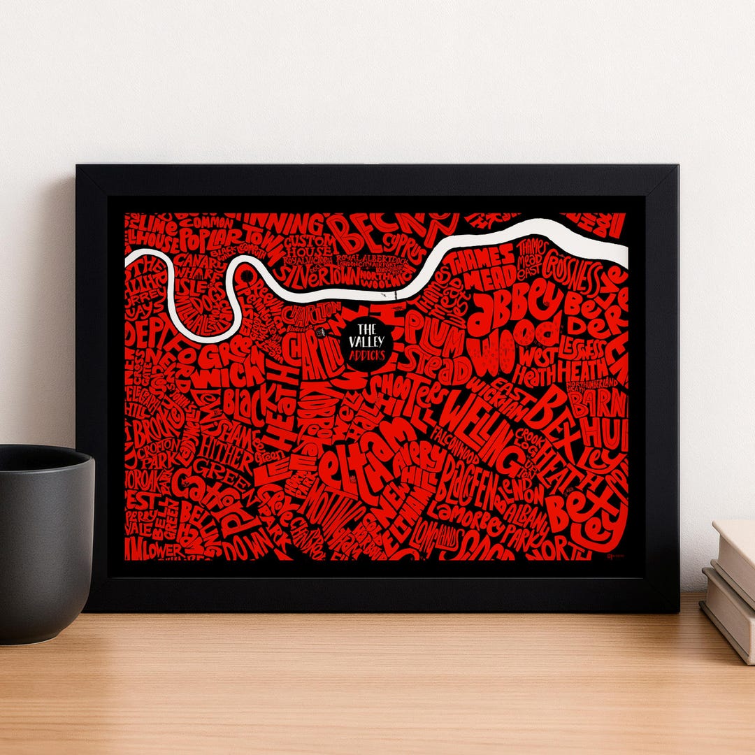 The Valley - Addicks - South East London Typographic Football Stadium ...