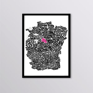 Nord-London Kunstdruck - Crouch End / Southgate / Palmers Green / Muswell Hill / Bow / West Ham / Beckton / Hackney