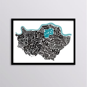 Greenwich & Bexley – SE London Personalised Map Art Print // Barnehurst // Woolwich // Welling // Eltham // Abbey Wood // Charlton // Lee