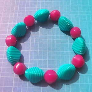 Beaded Bracelet, Vintage Beads, Chunky Bracelet, Colourful Beads, Colourful Bracelet, Stretchy Bracelet, Bracelet
