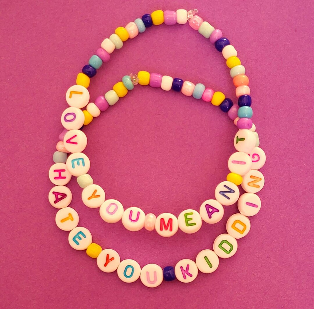 Ginny & Love You Mean It Hate You Kidding Beaded Etsy