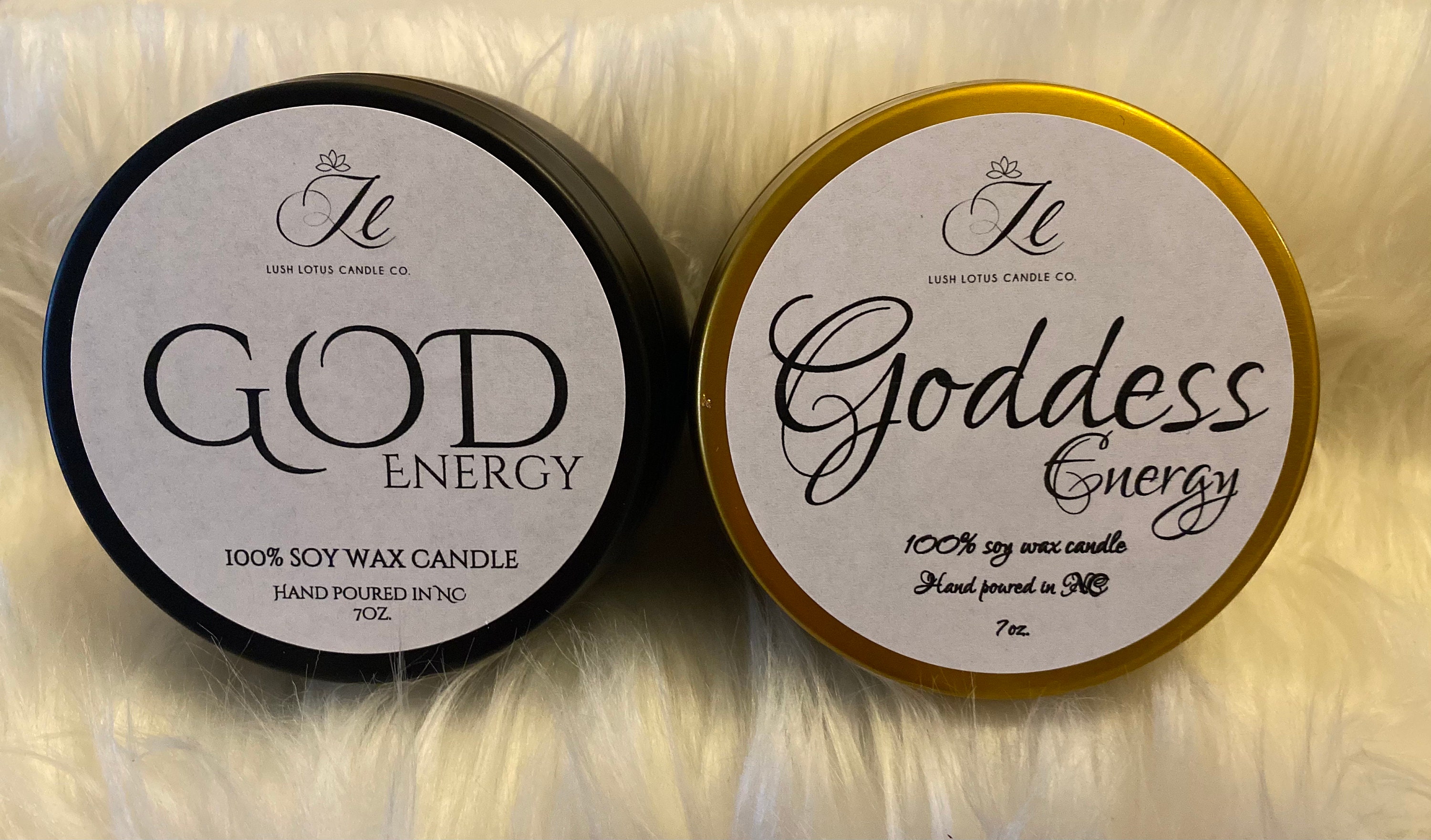 God and Goddess energy candles/ black owned hand poured Etsy