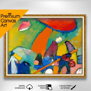 Strandszene - Wassily Kandinsky | Premium Quality Art Print of Famous Painting | Museum Art Print | Printable Wall Art