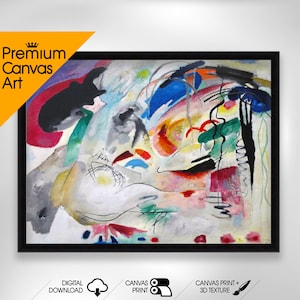 Wassily Kandinsky - Improvisation II | Premium Quality Art Print of Famous Painting | Museum Art Print | Printable Wall Art