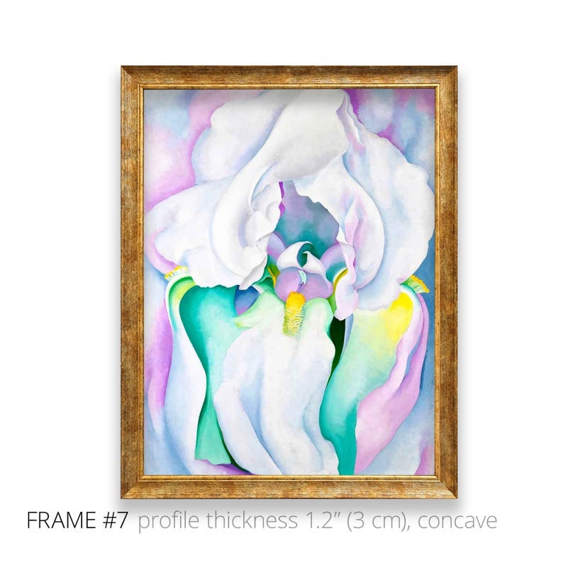 Georgia O’keeffe: White Iris — Fine Art 3D Textured Canvas Reproduction ...