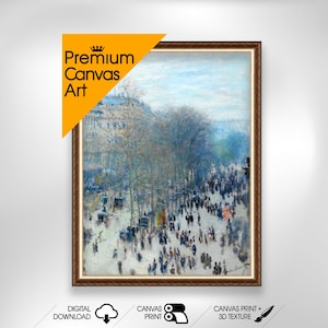 Claude Monet - Boulevard des Capucines  | Premium Quality Art Print of Famous Painting | Museum Art Print | Printable Wall Art