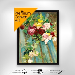 Natura Morta Con Rose - Giovanni Boldini | Premium Quality Art Print of Famous Painting | Museum Art Print | Printable Wall Art