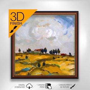 Aalto Ilmari -  Autumn landscape with clouds   Premium Quality Art Print of Famous Painting | Museum Art Print | Printable Wall Art