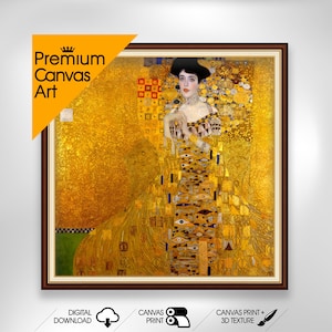 Golden lady - Gustav Klimt | Premium Quality Art Print of Famous Painting | Museum Art Print | Printable Wall Art