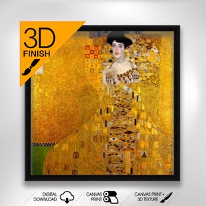 Golden lady - Gustav Klimt  Premium Quality Art Print of Famous Painting | Museum Art Print | Printable Wall Art