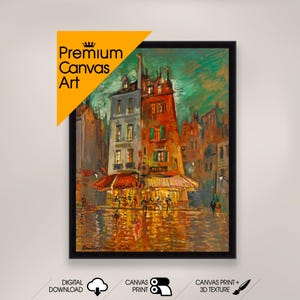 Paris at Night- Konstantin Korovin  | Premium Quality Art Print of Famous Painting | Museum Art Print | Printable Wall Art