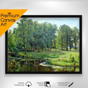 Ivan Shishkin - In the Park | Premium Quality Art Print of Famous Painting | Museum Art Print | Printable Wall Art
