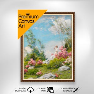 Curran - May Morning  | Premium Quality Art Print of Famous Painting | Museum Art Print | Printable Wall Art