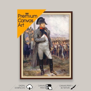 Napoleon Bonaparte before the battle in 1806 | Premium Quality Art Print of Famous Painting | Museum Art Print | Printable Wall Art