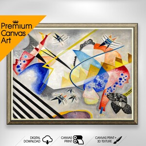 White Center - Wassily Kandinsky | Premium Quality Art Print of Famous Painting | Museum Art Print | Printable Wall Art