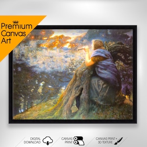 Edward Robert Hughes - Twilight Fantasies | Premium Quality Art Print of Famous Painting | Museum Art Print | Printable Wall Art