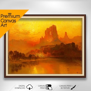 The Golden Hour - Thomas Moran | Premium Quality Art Print of Famous Painting | Museum Art Print | Printable Wall Art