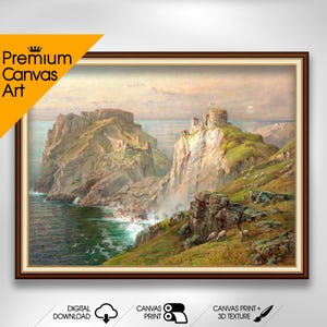 The Epoch Times Tintagel - William Trost Richards | Premium Quality Art Print of Famous Painting | Museum Art Print | Printable Wall Art