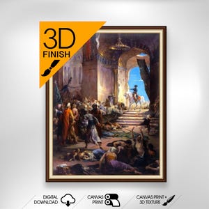 Napoleon Bonaparte entering the Great Mosque by Henri Leopold Levy | Museum Quality 3D Oil Canvas Print of Famous Artist Painting