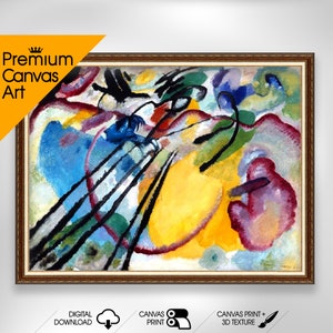 Wassily Kandinsky - Improvisation | Premium Quality Art Print of Famous Painting | Museum Art Print | Printable Wall Art