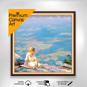 Sunshine and Haze - Charles Courtney Curran | Premium Quality Art Print of Famous Painting | Museum Art Print | Printable Wall Art