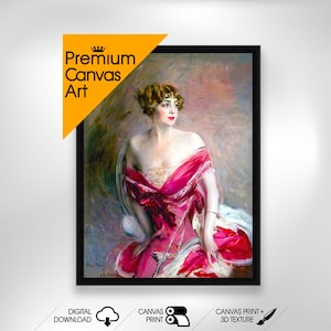 La dama di Biarritz Boldini | Premium Quality Art Print of Famous Painting | Museum Art Print | Printable Wall Art
