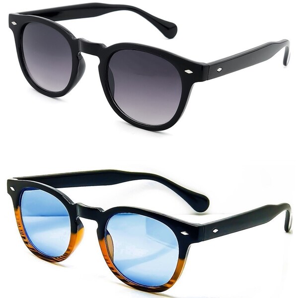 Lunettes de soleil KISS® - style MOSCOT mod. DEPP Fumè Gradient - Vintage Johnny Depp homme femme Cult unisexe