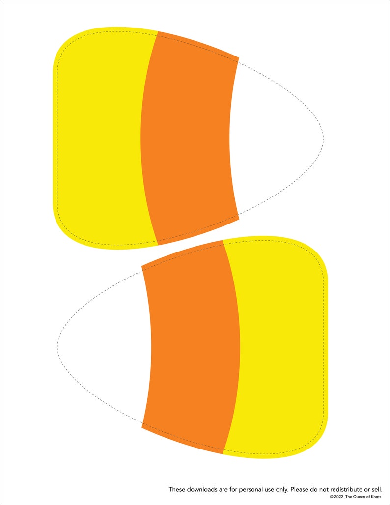 Candy Corn Body Shape Candy Corn Garland: Printable Halloween Banner (digital Download) - Etsy