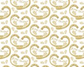 Gold Christmas Print Vinyl or HTV 12x12 sheets