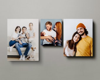 Gepersonaliseerd canvas met familiefoto Aangepaste familiefotocanvas