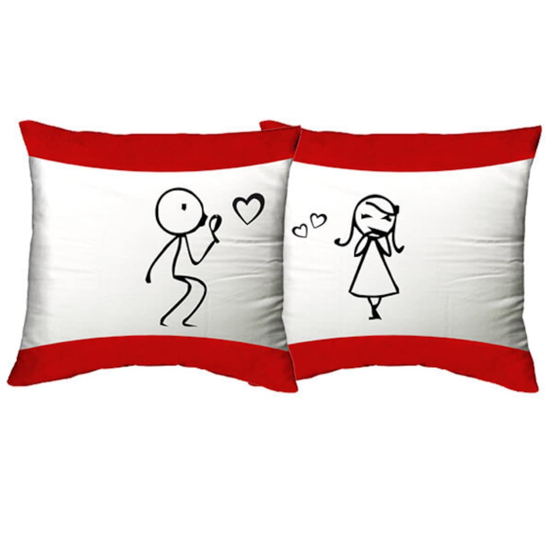 Decorative Couple Pillows Husband and Wife Cushion For Him Or Etsy