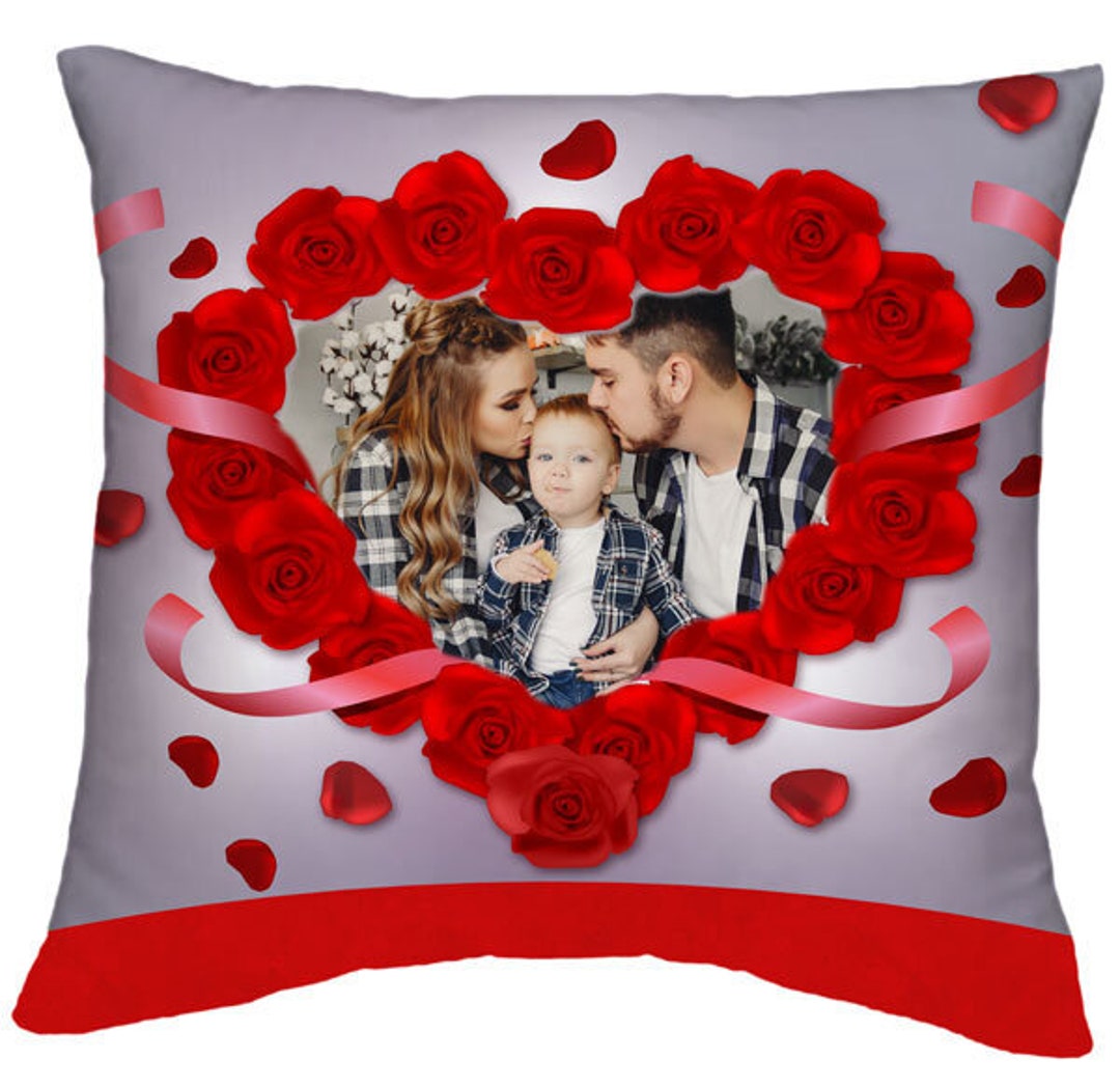 Photo Pillow Gift Personalized Photo Throw Pillow Custom Etsy