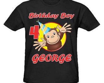 curious george first birthday shirt