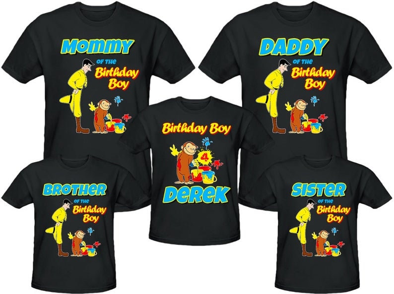 Curious George Birthday Shirt 