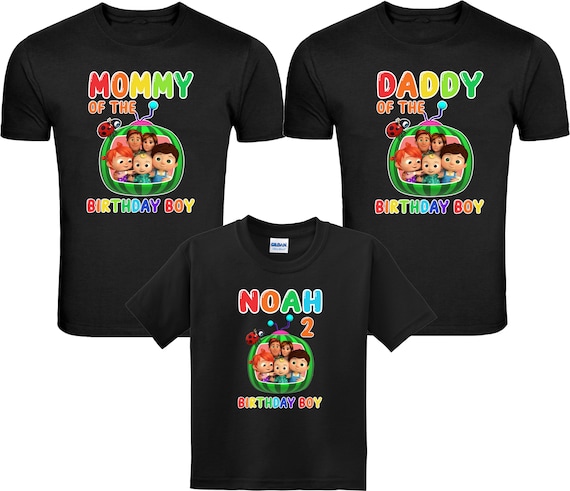 Cocomelon Birthday Theme Shirts 