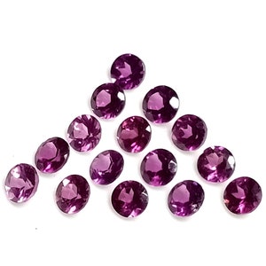 100% Natural Rhodolite Garnet Round Cut Stone Faceted Pinkish Color, Garnet cut stone, 4.70 Carat 4 mm Gemstone Jewelry&gt;AZ-86