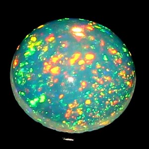Top Quality Natural Ethiopian Opal Cabochon Lot Opal, Round Opal Cabochon Multi Fire Opal 1.40 Cts Loose Gemstone For Jewellery making Stone