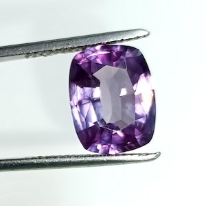 7 Carat Color Changing Alexandrite Gemstone: Cushion Cut June Birthstone