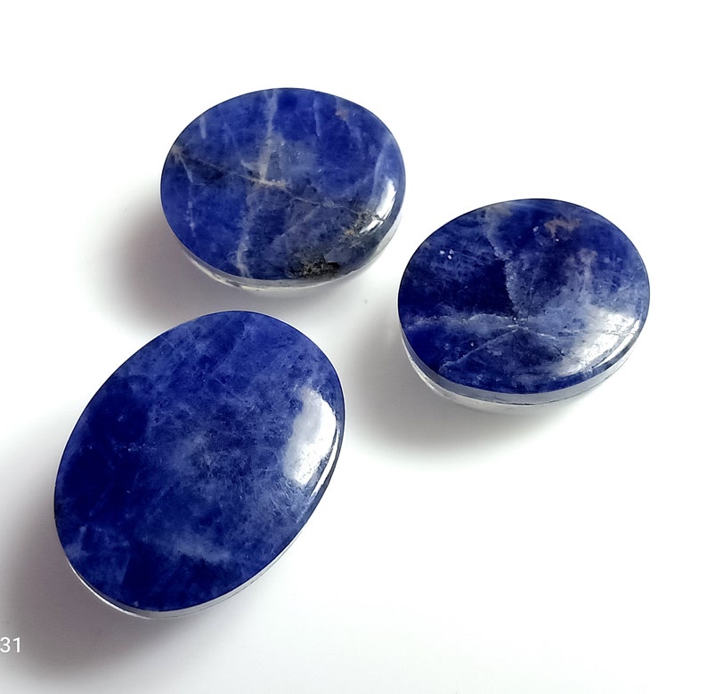 Sodalite Gemstone For Jewelry Making StoneAB-550 Beautiful 100/% Natural Blue Sodalite /& Crystal Quartz 31.50 Carats Oval Cabochon Doublet