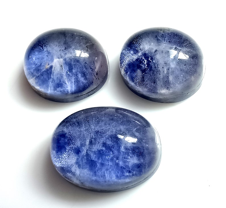 Sodalite Gemstone For Jewelry Making StoneAB-550 Beautiful 100/% Natural Blue Sodalite /& Crystal Quartz 31.50 Carats Oval Cabochon Doublet