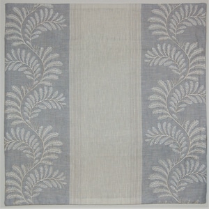 Colefax & Fowler embroidered "Valora Blue" cushion cover