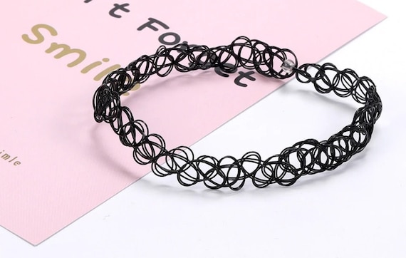 Good-Life 6pcs Women Choker Necklaces Black Lace Stretchy Tattoo Choker  Necklace Set 