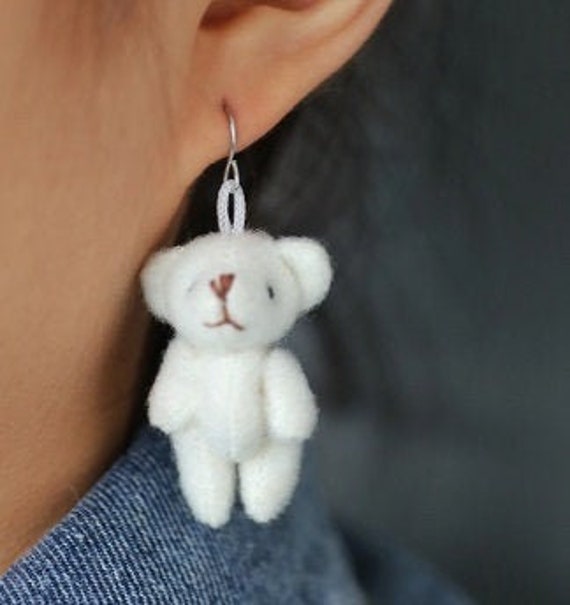 Bear earrings deals