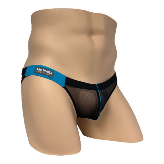 Mens Fashionable V-shaped Mesh Breathable Piping Tufa Bikini Brief Underwear  -  Canada