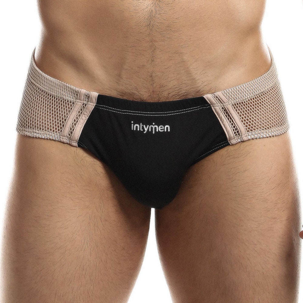 Detwen Men's Underwear with Pouch Mesh Tangas Mini Briefs