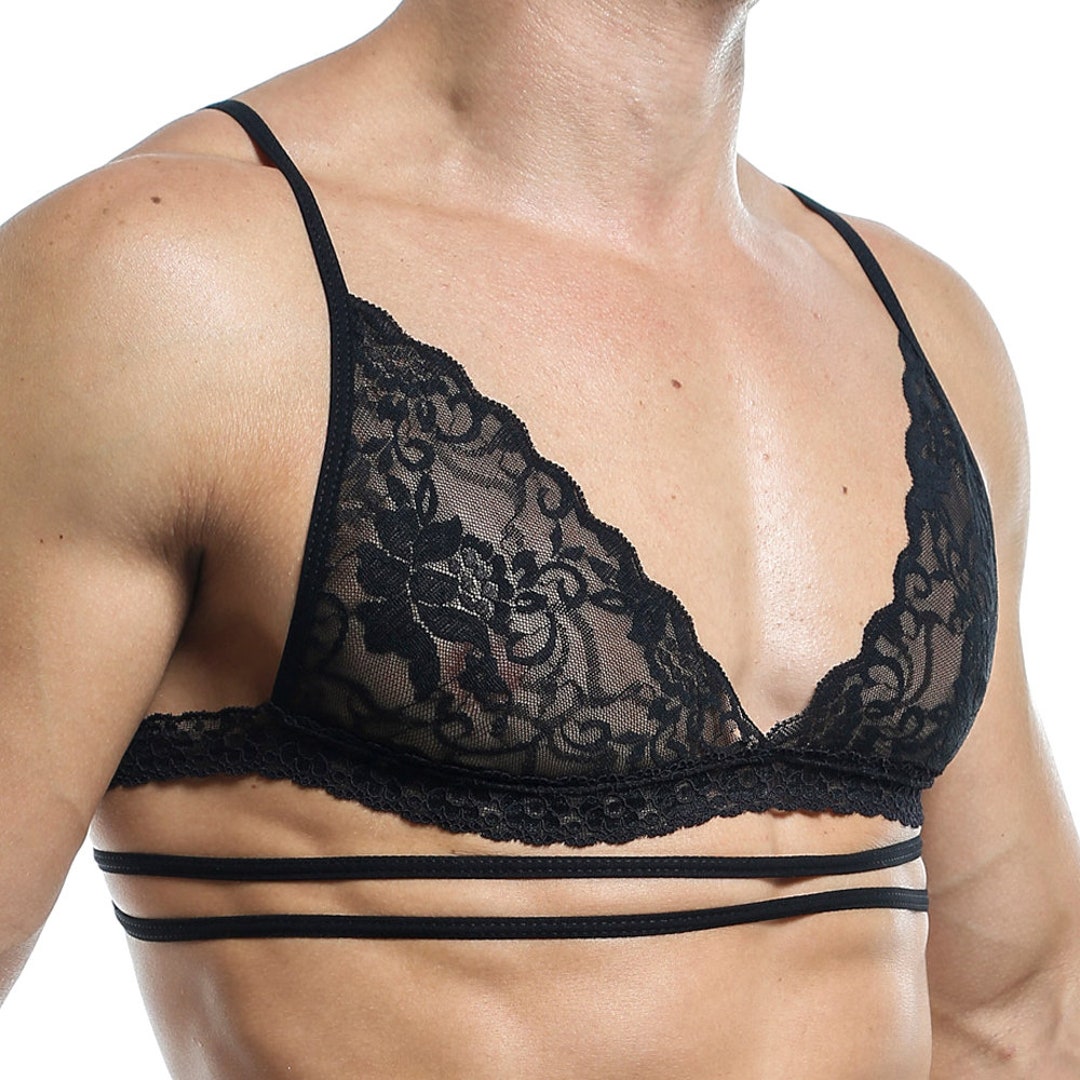 Mens lace shop tank top
